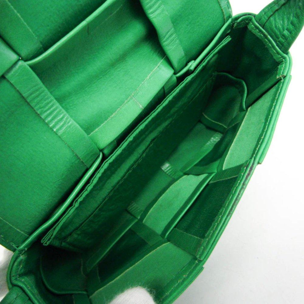 BOTTEGA VENETA Green Leather Shoulder Bag - Picture 4 of 16